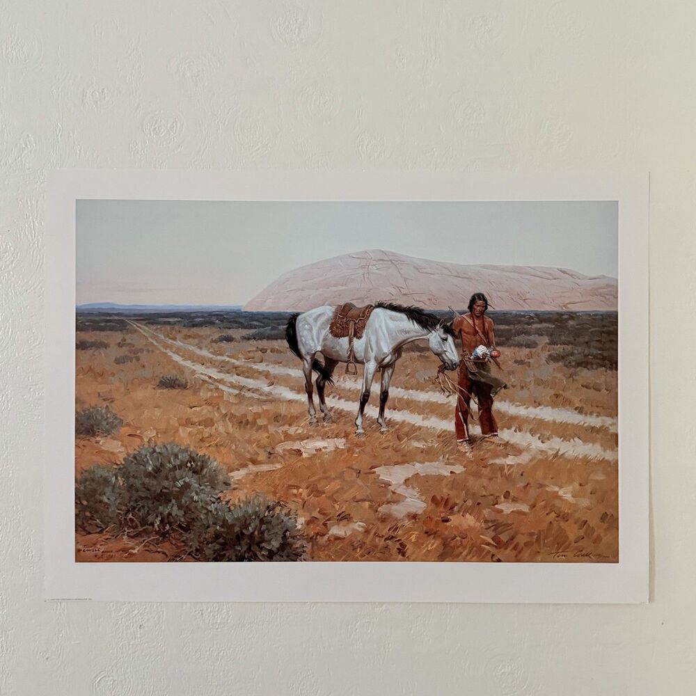 Tom Lovell Signed Numbered Art Lithograph Print 1989 150/1000 Native American